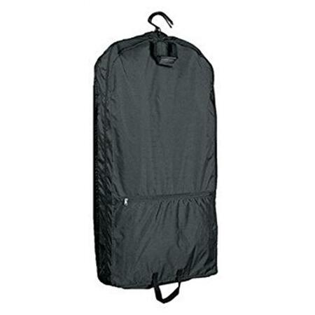 PREFERRED NATION 40 in. Nylon Cover with 5 Hangers Garment Bag - Black 8436 BLK